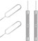 Foyods 35 Stück SIM Karte Nadel,5 SIM Kartenträger Auswerfer Pin Auswerfen Removal Tool,30 Mini-SIM-Kartenstiften,SIM-Pin Handy-Nadel,für alleTelefone,Uhrenkettenglieder