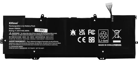 KHlove YB06XL Batterie pour HP Spectre X360 15T-CH000 15-CH000 15-CH011DX CH011NR CH000NA CH001TX 928427-271 928372-855 928372-856 HSTNN-DB8H 926372-855 926427-271 928427-272 HSTNN-DB8V YB06084XL