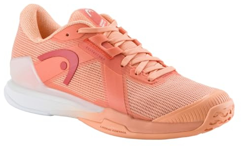 HEAD Women's Sprint Pro 4.0 Tennis Shoes Coral White