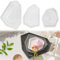 3 moldes de silicona con borde de polígono, moldes de silicona, bandeja, posavasos para manualidades, moldes de silicona, molde de silicona, bandeja para hacer frutas, té, joyas, platos artesanales