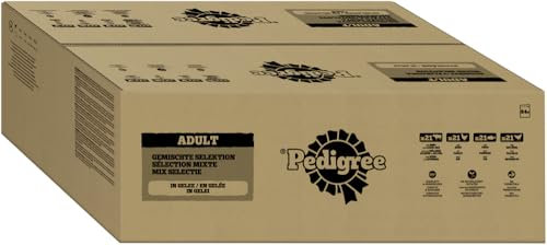 Pedigree DOGCARE Hundefutter Portionsbeutel Chunks in Gelee Adult 84 x 100g