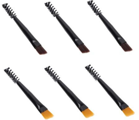 Healeved 6pièces Brosse Sourcils Multifonction Portable Pinceau Maquillage Compact Peigne Shaper Pour Cils