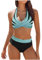 MOKBAY Costume Donna Mare Copricostume I Miei Ordini Fatti di Recente Bikini Costumi da Bagno di Marca Due Pezzi Fucsia Brasiliana Reggiseno Premaman Costume Due Pezzi Donna L