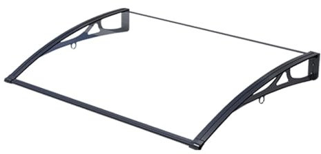 QiaoRong Klimaanlage Abdeckung, Verkleidung Wärmepumpe, Vordach Terrasse für Veranda, Terrasse, Fenster, Klimaanlagen-Außengerät, Ladesäule, Kompressor-Markise, Polycarbonat(100x60cm/39x24in)