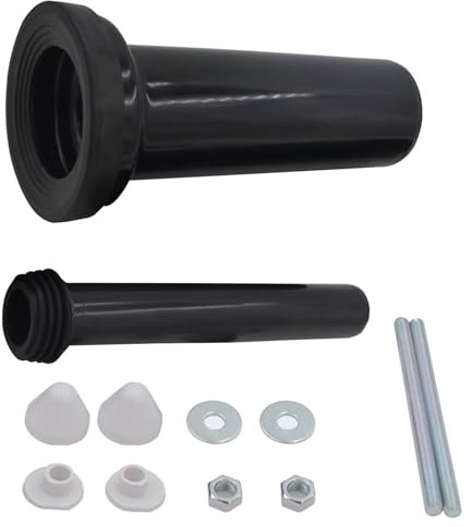 Set di Collegamento per WC Parete, Set di Collegamento WC da 300 mm, guarnizione, Tubo di Collegamento dello Scarico, Tubo di Scarico, Kit Completo, Solo per Telaio della Cassetta di Scarico