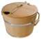 Saunakübel 20 L aus Eichenholz – Handgefertigter Saunaeimer Ø 40 cm – Sauna Aufgusseimer für Banya & Sauna – Robust & dicht – Natürliches Saunazubehör in Top-Qualität