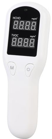 2 in 1 Air Quality Tester Monitor, Portable Indoor Smart Air Quality Detector for Home Room VOC and Odor with Real Time LCD Display