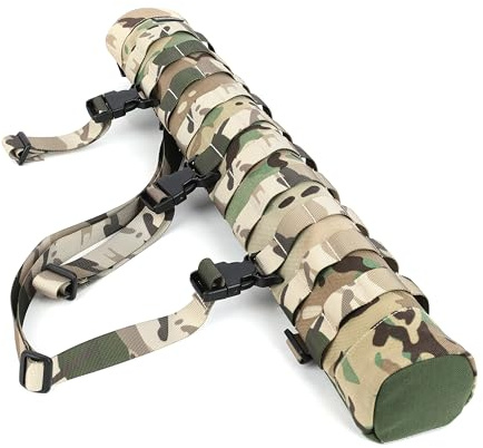 SHARROW Bogenschießen Taktischer Pfeilköcher Multifunktionaler Hüftköcher Taille Aufgehängter Seitenköcher Einzelne Schulter Pfeilhalter für Outdoor-Schießen (Camo)