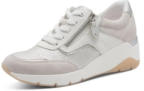 Jana Damen Sneaker mit Keilabsatz und Reißverschluss Vegan