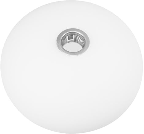 MOLUCKFU Glaskugel Lampenschirm Glas Ersatzglas G9 Schraubgewinde Für Tisch Und Wandleuchte Flach Oval Modern