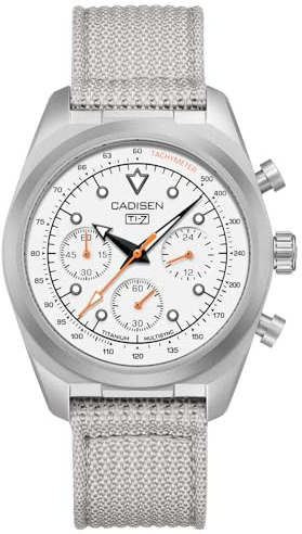 CADISEN Herren Quarzuhren Titan TI-7 MULTISYNC TMI VK63 Uhrwerk Freizeit wasserdicht