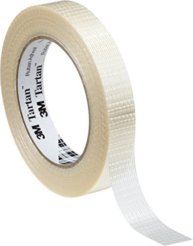 3M Tartan Filament-Klebeband Standard 8954 , 75 mm x 50 m, Transparent (12-er Pack)
