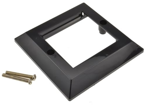 kenable Wall Mount Faceplate 85 x 85mm Bevelled Single Gang for 2 x Modules Black