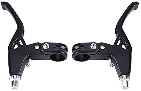 Alomejor 1 Paar Bremskupplungshebel Aluminiumlegierung Radfahren Bremspegel Griffe f¨¹r Stra?e Mountainbike(Schwatz)
