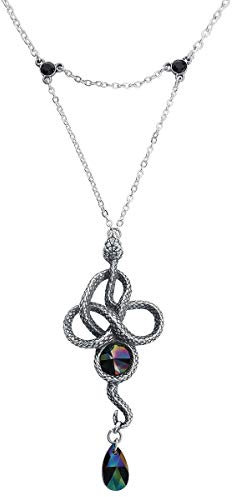 Alchemy Gothic Tercia Serpent Halskette silberfarben