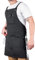 Texas Canvas Wares professional grade adjustable latzschürze für küche mit 3 taschen für männer, frauen, koch, grill, grill mit handtuchschlaufe (schwarz, baumwolle)