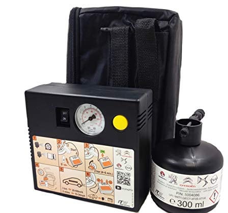 Genuine Air Compressor FOR Vauxhall FOR Peugeot FOR Citroen FOR DS FOR Opel 12v Portable Official Tyre Repair Kit PUMP SEALANT BAG 2028