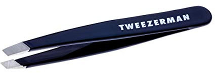 Tweezerman Mini pince à épiler inclinée bleue