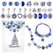 MJARTORIA Adventskalender Schmuck für Mädchen 2025 Weihnachtskalender Teenager 24 Überraschungen Überraschungspaket mit Armkette Kette Charms Schmuck Selber Machen Set Anhänger