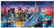 Schipper 609220862 Malen nach Zahlen - Manhattan bei Nacht - Bilder malen für Erwachsene, inklusive Pinsel und Acrylfarben, 40 x 80 cm