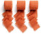 AOKSUNOVA 3 Rollen Geschenkband Schleifenband 3,8cm x 6,3m Terracotta Bänder Hochzeit Chiffonband Stoffband
