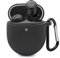 Silicone Case for Google Pixel Buds Pro, Anti-Fall Shockproof Protective Cover with Keychain (Black)