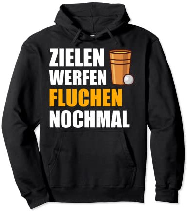 Beerpong König Bierpong Zielen Werfen Nochmal Bierpong Pullover Hoodie