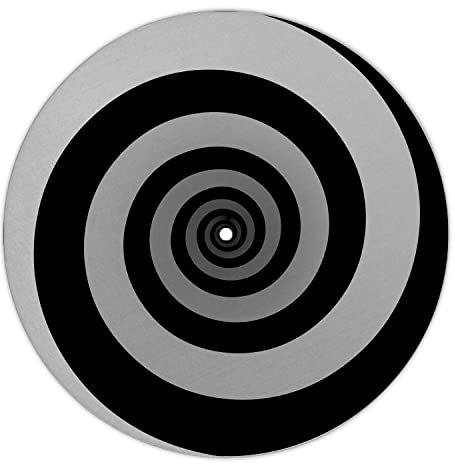 Next Ferry - Slipmat - Spirale weiß - Plattenspieler Matte aus Filz - Slipmats für Dj's - Plattentellerauflage für alle Plattenspieler Turntables - gedruckt in Deutschland