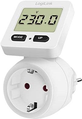 LogiLink EM0004 Energiekosten-Messgerät, Display 180° drehbar, weiß