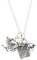 bluebubble TEA TIME Silver Teapot & Tea Bag Charm Necklace on Gift Card