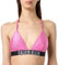 Calvin Klein Top Bikini Donna Triangel a Costine, Rosa (Bold Pink), XL