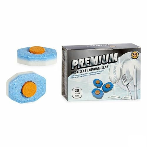 BigBuy Home Pastiglie per lavastoviglie Premium 3 in 1 (6 pezzi)