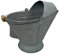 Pellethead Coal Hod - Perfecto para chimeneas y estufas de pellets, con atractivo decorativo fácil llenado de tolva (galvanizado envejecido)
