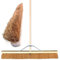 36” Soft Broom Outdoor Yard Brush with Natural Soft Coco Bristle Durable Metal Stay Arm & Large 4ft 6in (120cm) Wooden Handle Heavy Duty Broom Yard Brush Outdoor Garden Sweeping