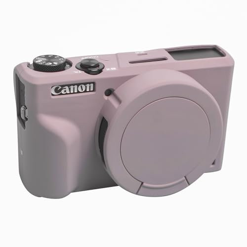 Easy Hood Custodia per fotocamera digitale Canon Powershot G7 X Mark III, custodia morbida in silicone con indicatore dei pulsanti, copriobiettivo rimovibile, custodia protettiva per fotocamera DSLR