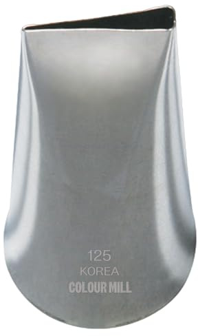 125 Petal Piping Tip | Reusable stainless steel nozzles for piping bags, for spraying petals and realistic buttercream flowers