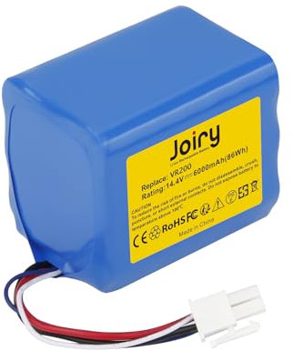 Joiry 14.4V 6000mAh Li-ion Akku kompatibel mit Vorwerk Kobold VR200 Staubsauger Home Cleaner Heimroboter, Ersatz für 20884-1, 4NCR18650P2-C001A, 4NCR18650P2-C002A