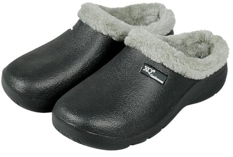 Morethansocks XQ - Gartenclogs Damen - Gefüttert - Schwarz - Größe 37 - Gartenschuhe - Gartenclogs Damen - Gartenclogs Damen - Gartenclogs