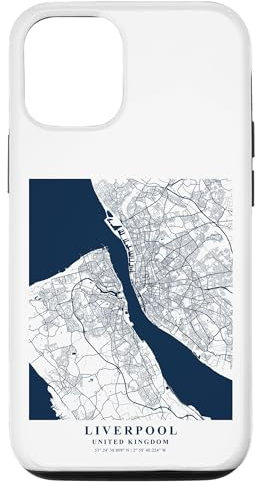 iPhone 14 The City Map of Liverpool in England Map Liverpool Case