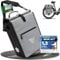 MIVELO 2in1 Fahrradtasche für Gepäckträger Gepäckträgertasche 100% wasserdicht Fahrrad Tasche für Gepäckträger (Grau, 25L)