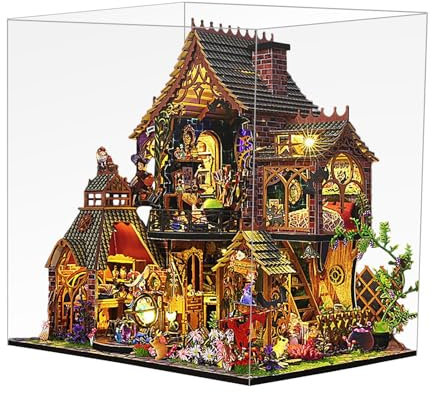Kleines Haus, Tiny House-Bausätze - Miniatur-Puppenhaus-Bausatz | Kleines Holzhaus-Bauset mit Möbeln, kreative Raumdekorations-Bastelsets für Jugendliche und Erwachsene