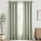 CUTEWIND Tende Lino con Anelli Verde Salvia per Interni Camera da Letto Moderna 2 Pezzi, 140x260 CM, Tenda da Interno Semitrasparente per Soggiorno Salotto Eleganti Finestra Cameretta