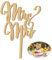 Eleganter Holz Hochzeitstorte Topper Mr & Mrs - Perfekt für Ihre besondere Feier (15 * 10,6 cm, natürliches Holz, rustikal und langlebig)