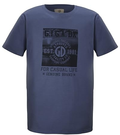 G.I.G.A. DX Herren T-Shirt GS 2 MN TSHRT GOTS, blau, 4XL, 42645-000