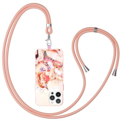 LSXYHQLD Handykette Personalisierte Handyhülle für iPhone 16 15 14 13 12 11 Pro/Max/Mini XR X Xs Max 7 8 SE,Mit Foto Selbst Gestalten Mit Abnehmbarer Kette Handyband TPU Schutzhülle