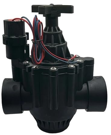 TZZVFRCR Elettrovalvola for Acqua da 1-1/2 2 con Regolazione del Flusso 220V 12V 24V Elettrovalvole normalmente Chiuse for irrigazione da Giardino(12VDC,1.5 inch)