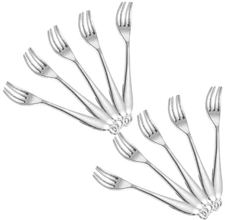 Beavorty 10pcs Ancient Silver Fork Jewelry Charms Diy Jewelry Charms for Bracelets Pendants Unique Fork for Diy Projects