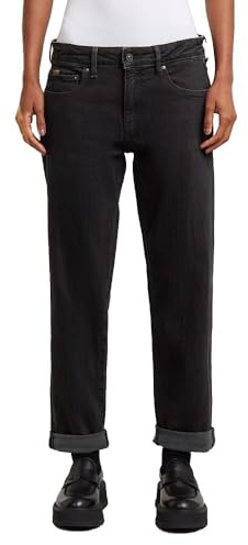 G-STAR Femme Jean Kate Boyfriend, Noir (washed black D15264-D931-H890), 28W / 34L