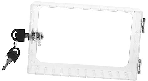 Holibanna Transparente Thermostat Schlossbox mit Schlüssel Wandthermostat Schutz für Zuhause Kompatibel mit Meisten Wandthermostaten Langlebig und Einfach