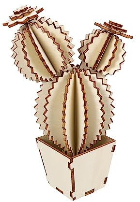 Angoily Adornos De Cactus Artificiales De Madera Hueca De Decoración De Cactus Hogar Para Decoración De Mesa Diy